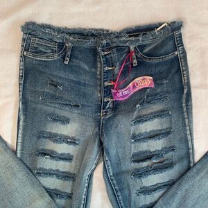 Women’s Elite Jeans Curvy Distressed Size 15/16 Juniors